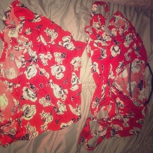 Matching Two Piece Shorts&Wrap Shirt